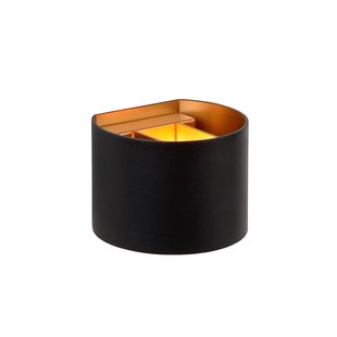 Lucide Wandlamp Xio Rond Zwart Koper G9 3,5w