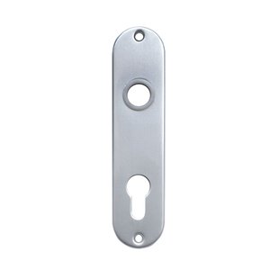 Langschild Euro 55mm Ovaal Aluminium