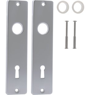 Langschild Sleutelgat 72mm Aluminium