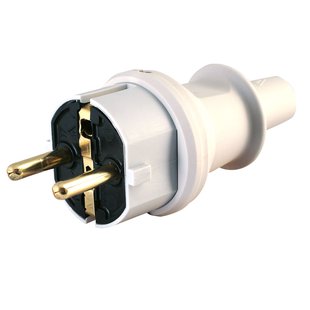 Kopp Stekker Geaard Pvc Ip44 Grijs