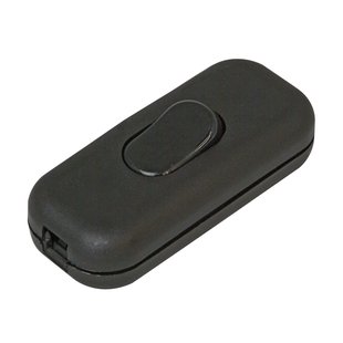 Kopp Snoerschakelaar 1-polig 2a Zwart