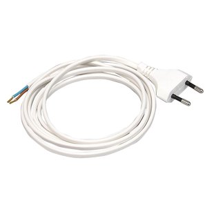 Kopp Aansluitsnoer + Euro Stekker 2m Wit