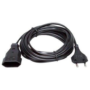 Kopp Verlengsnoer Met Eurostekker Zwart 5 Meter