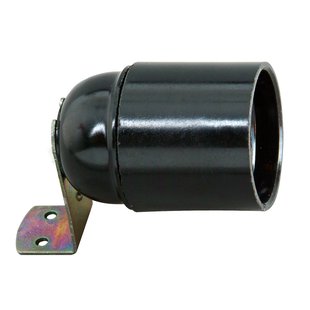 Kopp Lamphouder E27 + Bevestigingsbeugel Zwart
