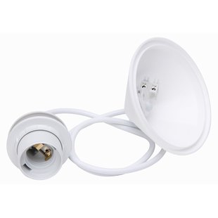 Kopp Snoerpendel E27 Met Kap 110mm Wit