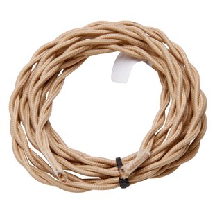 Kopp Textielsnoer 2m 2x0,75 Mm² Beige