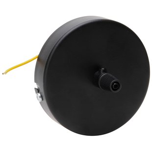 Kopp Plafondkap Met 1 Uitgang Voorzien Van Trekontlasting Zwart