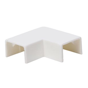 Kopp Vlakhoekstuk Voor Goot 15x10mm Wit