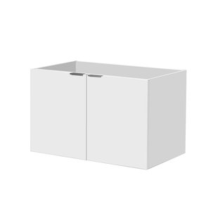 Aquavive Wastafelonderkast Cecina 47cm - Hoogglans Wit - Met 2 Deuren - 47,6x50x79,4cm