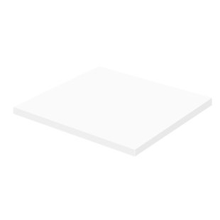 Aquazuro Wastafelblad Napoli 60cm Hoogglans Wit