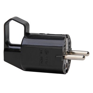 Kopp Aardingsstekker + Zij-ingang En Schuifoog Zwart