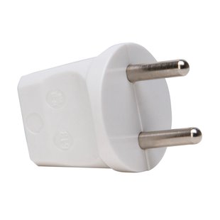 Kopp Stekker Zonder Aarde Achter-invoer Wit