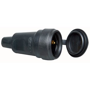 Kopp Aardingsstekker Rubber Ip44 Zwart