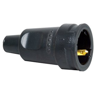 Kopp Contrastekker Randaarde Rubber Groot Model Zwart