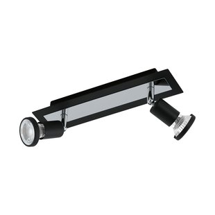 Eglo Spot Sarria Led Zwart 2x5w