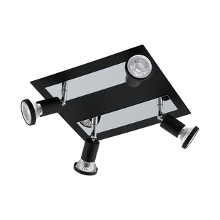Eglo Spot Sarria Led Zwart 4x5w