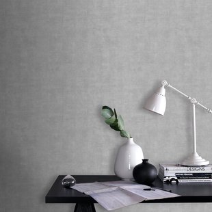 Decomode Vliesbehang Concrete Mat - Lichtgrijs - 10,05m X 53cm