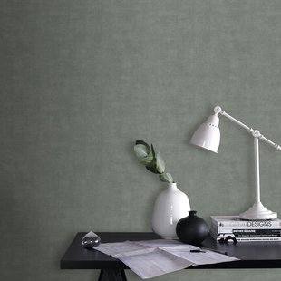 Decomode Vliesbehang Concrete Mat - Groengrijs - 10,05m X 53cm