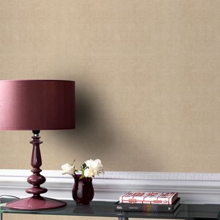 Decomode Vliesbehang Linnen Glans - Taupe - 10,05 M X 53 Cm