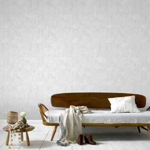 Decomode Vliesbehang Kurk Luxe - Lichtgrijs - 10,05m X 52cm