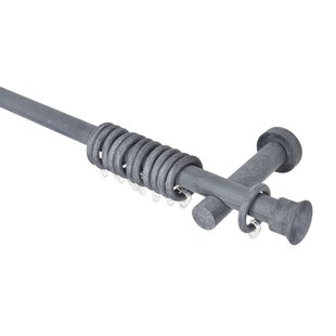 Intensions Complete Gordijnroede Kit Ø25mm Grijs Gips 200cm