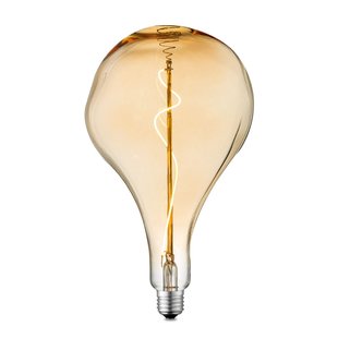 Home Sweet Home Ledfilamentlamp Flex - Amber - D16,5cm - Dimbaar - Warm Wit - E27 - 3w