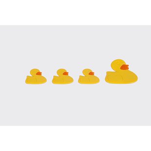 Spirella Antislipmat Mini Mats - 6 Stuks - Geel