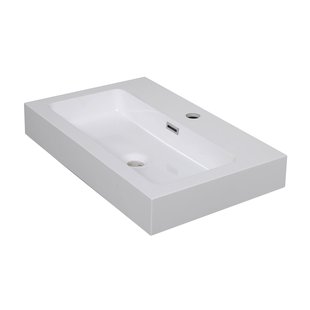 Aquazuro Wastafel Arezzo 60 Cm Glanzend Wit