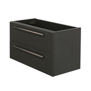 Aquazuro Wastafelonderkast Arezzo 80cm Donkergrijs