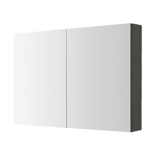 Aquazuro Spiegelkast Arezzo 100cm Donkergrijs