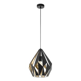 Eglo Hanglamp Carlton 1 Zwart Goud ⌀31cm E27