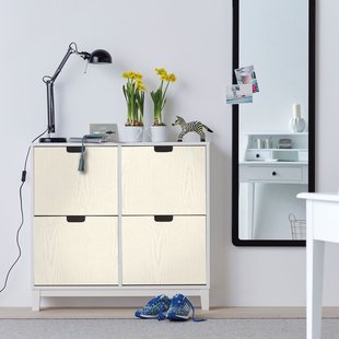 Transform Zelfklevende Decoratiefolie Woodgrain Wit 45x200cm