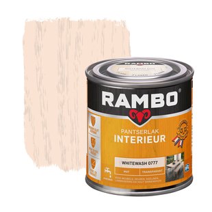 Rambo Pantserlak Interieur Transparant Mat 0777 Whitewash 0,25 Ltr