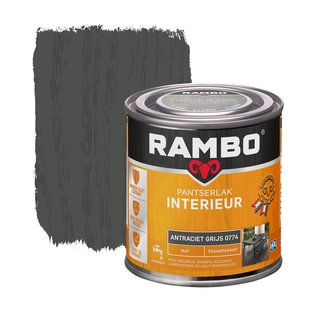 Rambo Pantserlak Interieur Transparant Mat 0774 Antracietgrijs 0,25 Ltr