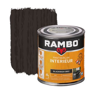 Rambo Pantserlak Interieur Transparant Mat 0802 Blackwash 0,25 Ltr