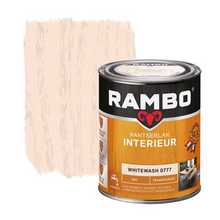 Rambo Pantserlak Interieur Transparant Mat 0777 Whitewash 0,75 Ltr