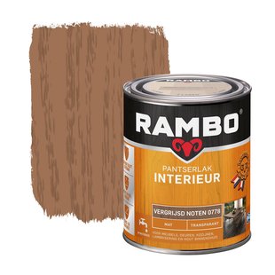 Rambo Pantserlak Interieur Transparant Mat 778 Vergrijsd Noten 0,75l