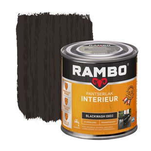 Rambo Pantserlak Interieur Transparant Zijdeglans 0802 Blackwash -,25 Ltr