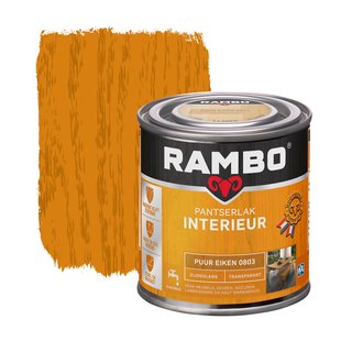 Rambo Pantserlak Interieur Transparant Zijdeglans 0803 Puureiken 0,25 Ltr