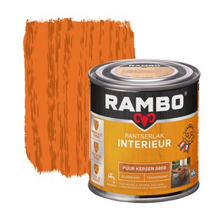 Rambo Pantserlak Interieur Transparant Zijdeglans 806 Puurkersen 0,25l