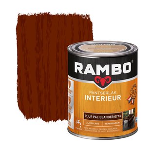 Rambo Pantserlak Interieur Transparant Zijdeglans 0773 Puurpalissander 0,75 Ltr