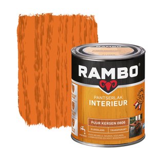 Rambo Pantserlak Interieur Transparant Zijdeglans 0806 Puurkersen 0,75 Ltr