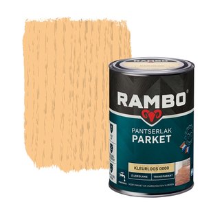 Rambo Pantserlak Parket Transparant Zijdeglans 0000 Kleurloos 1,25l