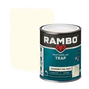 Rambo Pantserlak Trap Dekkend Zijdeglans Ral9010 0,75l