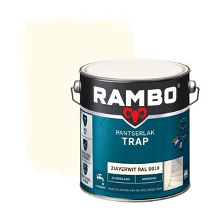 Rambo Pantserlak Trap Dekkend Zijdeglans Ral9010 2,5l