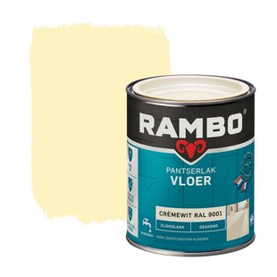 Rambo Pantserlak Vloer Dekkend Zijdeglans Ral9001 0,75l