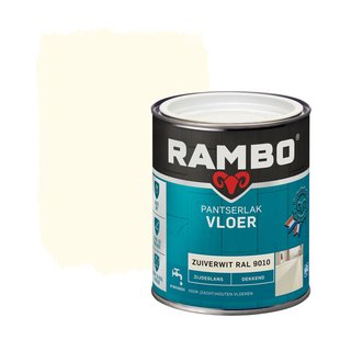Rambo Pantserlak Vloer Dekkend Zijdeglans Ral9010 0,75l
