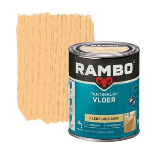 Rambo Pantserlak Vloer Transparant Zijdeglans 0000 Kleurloos 0,75l