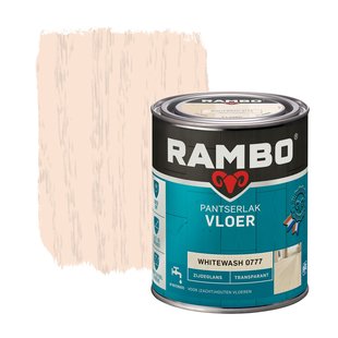 Rambo Pantserlak Vloer Transparant Zijdeglans 777 Whitewash 0,75l