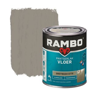Rambo Pantserlak Vloer Transparant Zijdeglans 779 Greywash 0,75l
